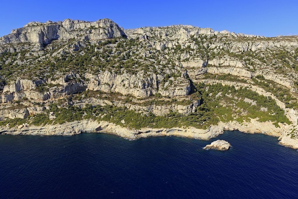 Parc national des Calanques, Marseille, 9e arrondissement, Anse et ilot de la Melette