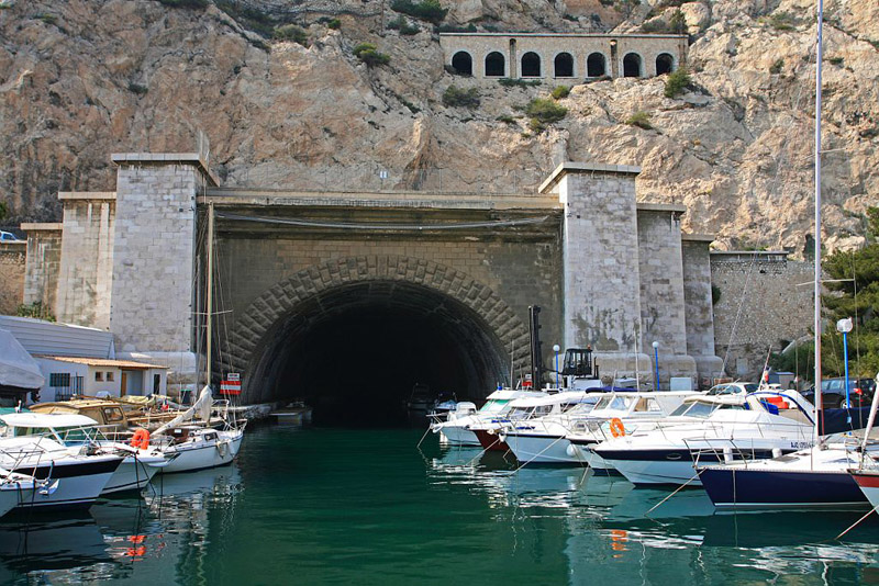 Tunnel du Rove allant de l'Estaque a l'etang de Berre, MarseilleBouches du Rhone (13) - France